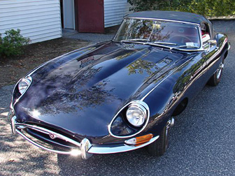 Jaguar after restoration and painting.