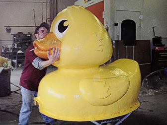 Mini Golf Ducky painted by Randall’s Auto Body of Southampton, NY.